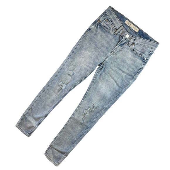 Levi's Signature Jeans Girls 12 Distressed Skinny Low Rise Stretch Adj. Waist (W - Picture 2 of 16